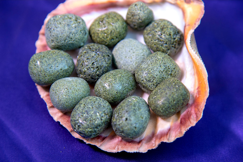 Epidote Tumbles for Powerful Manifestation and Increase - The Crystal Cavern