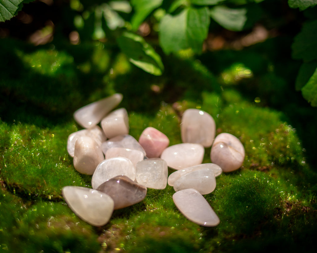 Petalite Tumbles for the Shield of White Light - The Crystal Cavern