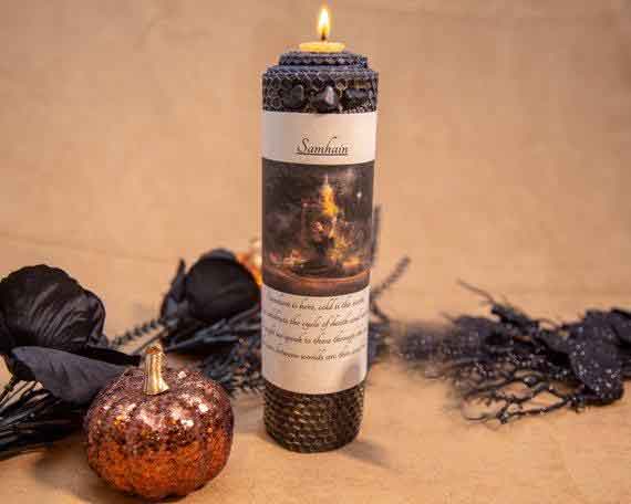 Samhain Candle - The Crystal Cavern