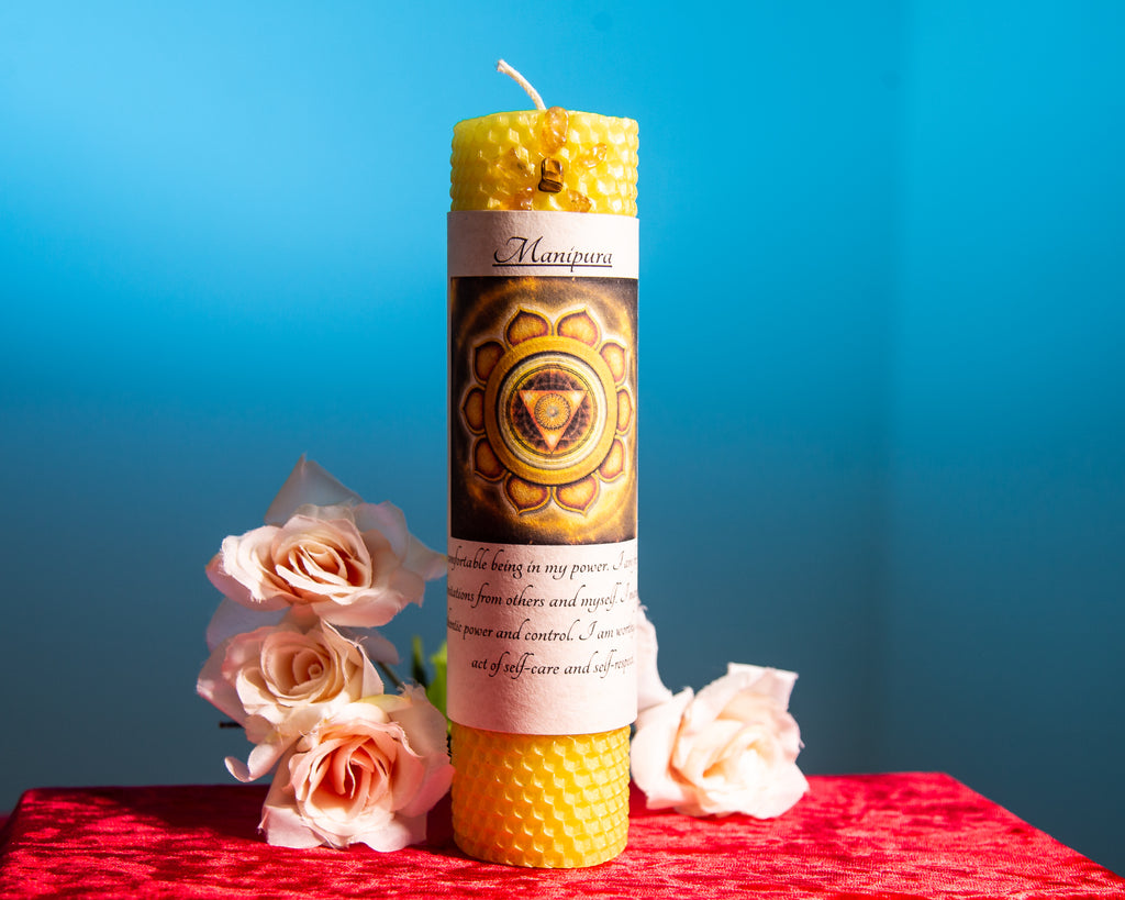 Manipura Candle - The Crystal Cavern