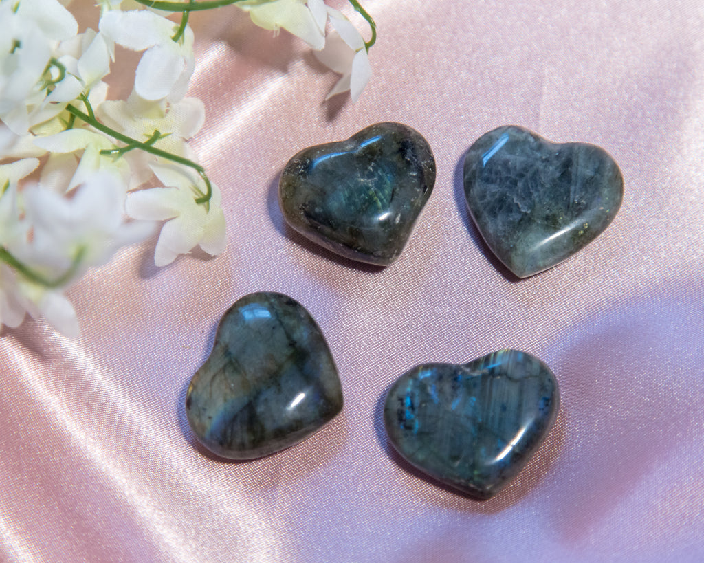 Labradorite Hearts - The Crystal Cavern