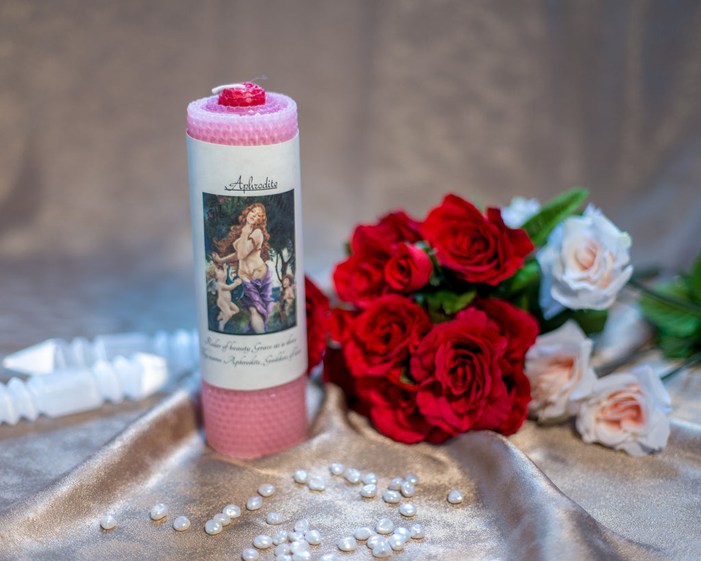 Aphrodite Candle - The Crystal Cavern