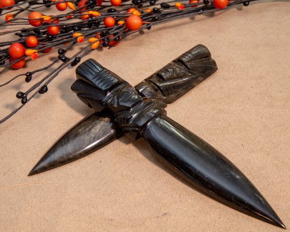 Gold Sheen Obsidian Athames for Integrating Shadow and Light - The Crystal Cavern