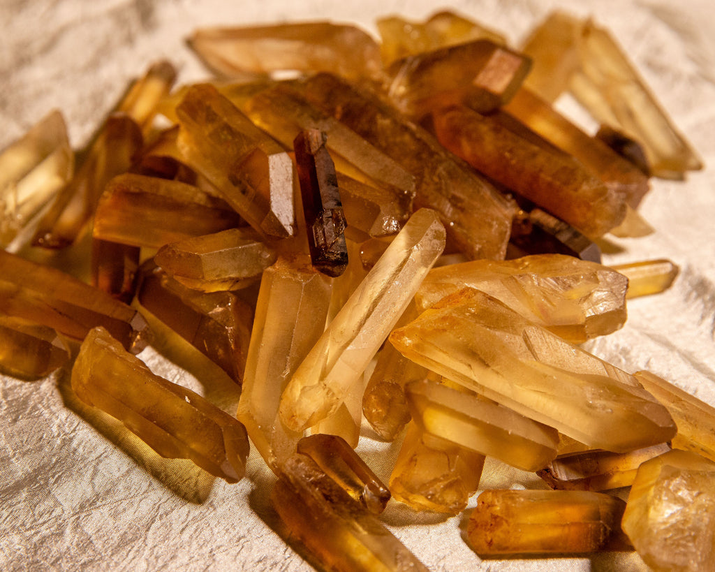 Zambian Citrine Points for Abundance and Solar Energy - The Crystal Cavern