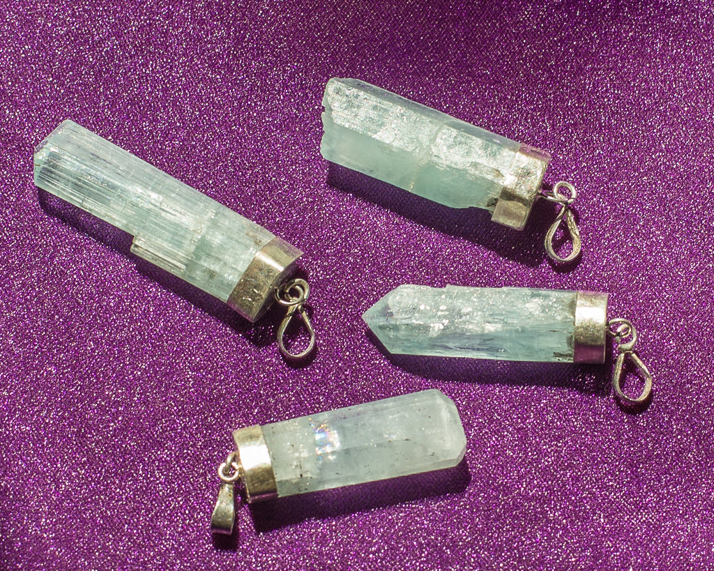 Aquamarine Pendants for Compassion and Water Magick - The Crystal Cavern