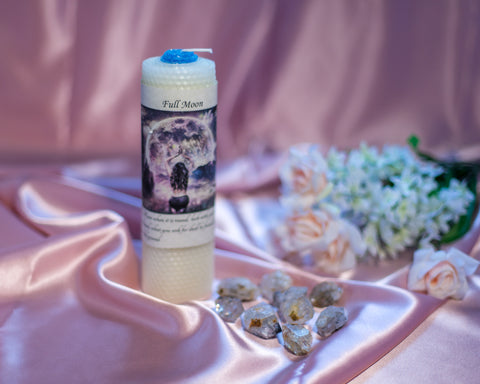 Full Moon Candle - The Crystal Cavern