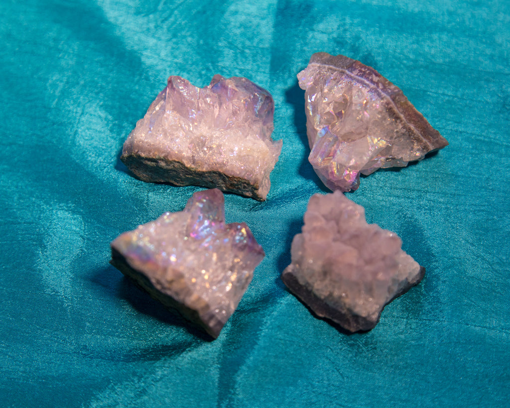 Opal aura amethyst - The Crystal Cavern