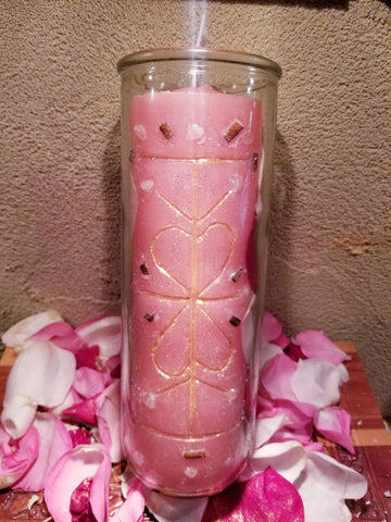 Flame D'amour 7 day Candles - The Crystal Cavern