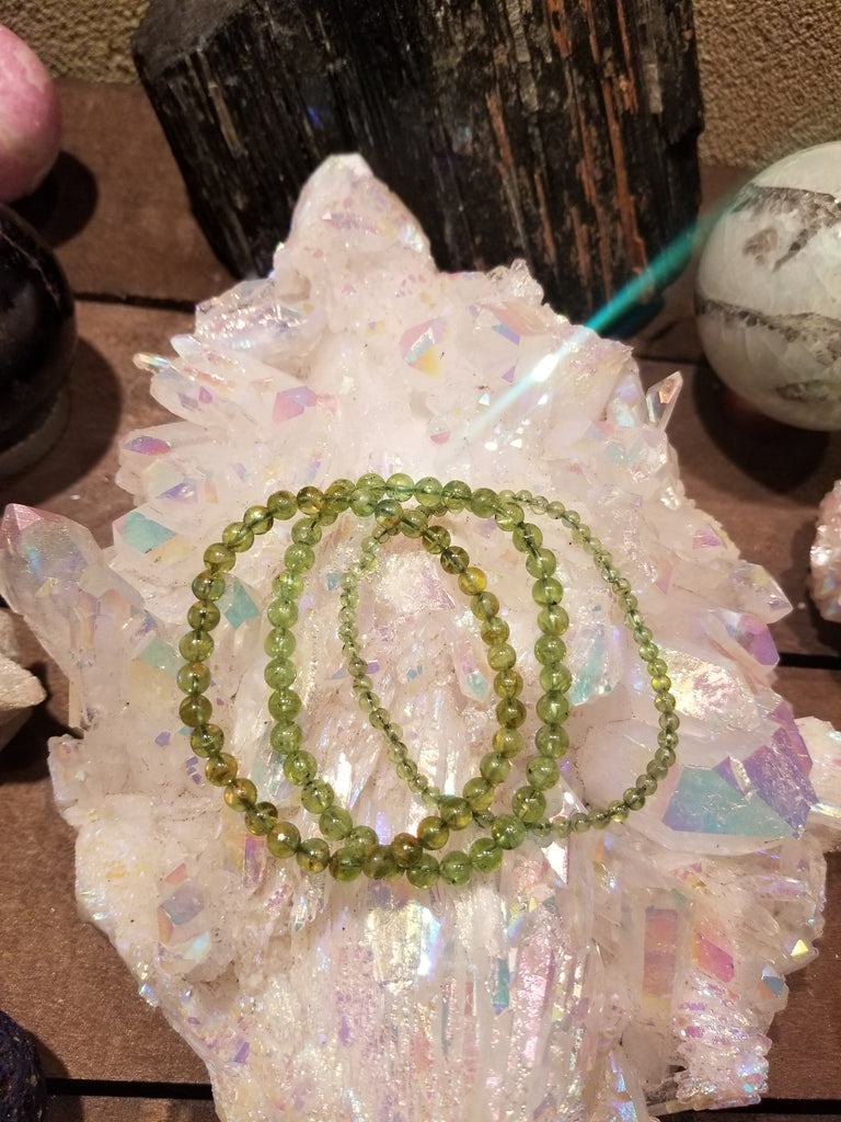 Peridot Bracelets for Cyclical Alignment - The Crystal Cavern